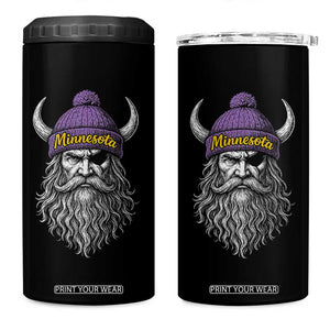 Vintage Minnesota 4 in 1 Can Cooler Tumbler Retro Sports Fan TS10 One Size: 16 oz Black Print Your Wear