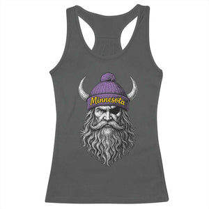 Vintage Minnesota Racerback Tank Top Retro Sports Fan TS10 Dark Heather Print Your Wear