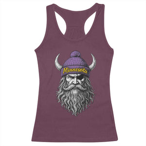 Vintage Minnesota Racerback Tank Top Retro Sports Fan TS10 Maroon Print Your Wear