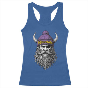 Vintage Minnesota Racerback Tank Top Retro Sports Fan TS10 Royal Blue Print Your Wear