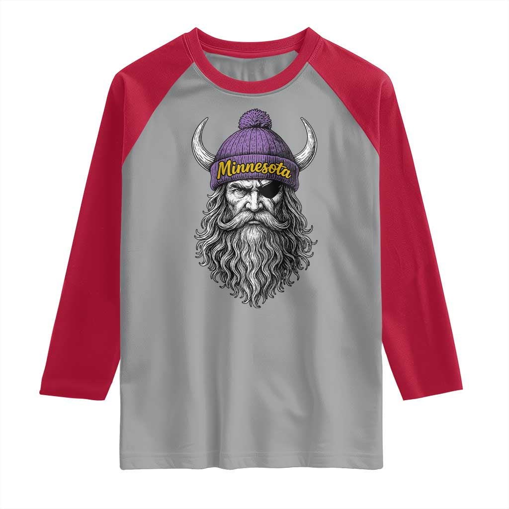 Vintage VF Raglan Shirt Retro Football Sports Fan MFV TS10 Sport Gray Red Print Your Wear