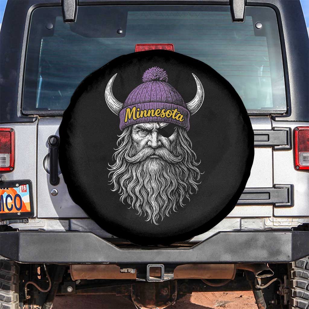 Vintage Minnesota Spare Tire Cover Retro Sports Fan TS10 No hole Black Print Your Wear