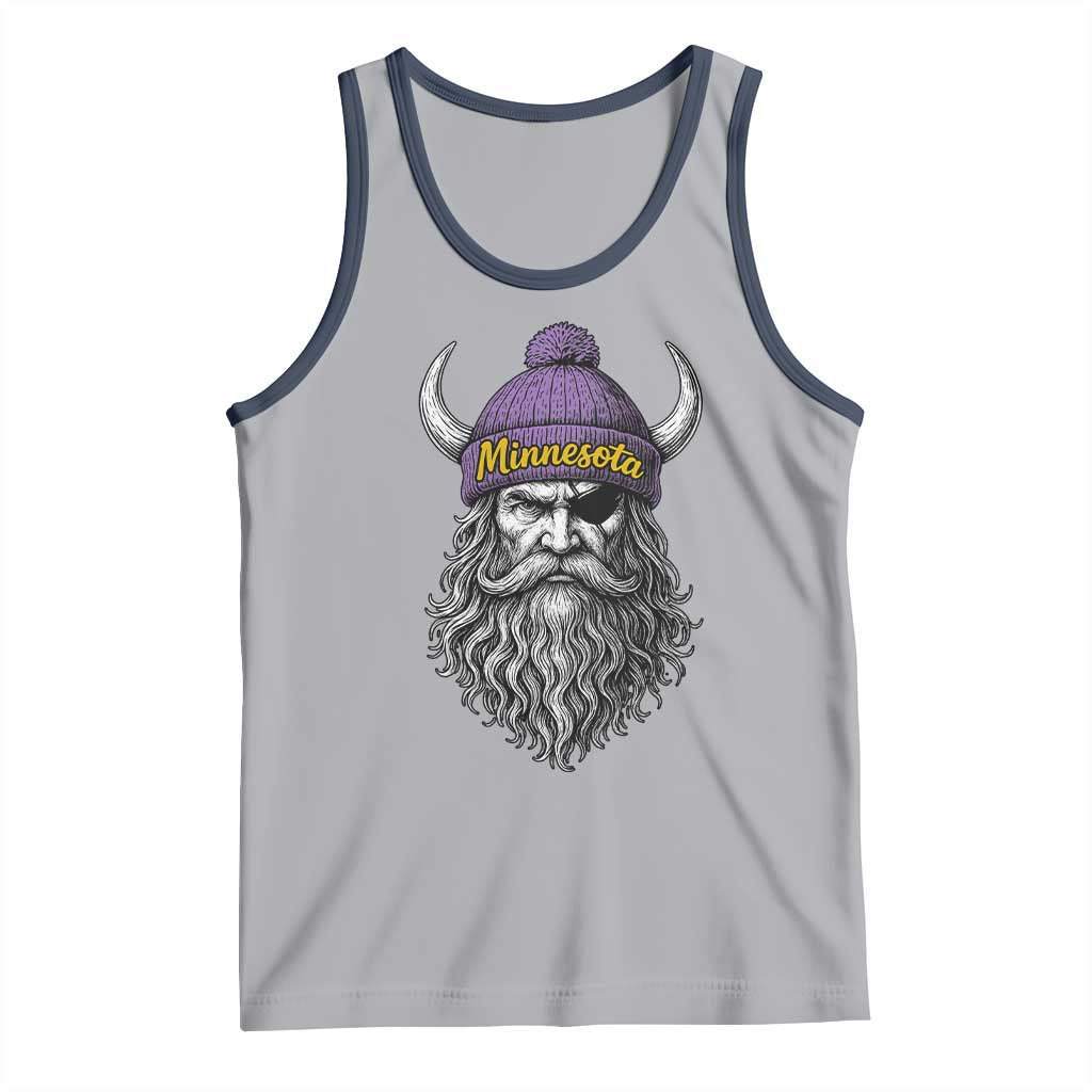 Vintage Minnesota Tank Top Retro Sports Fan TS10 Athletic Heather Navy Print Your Wear