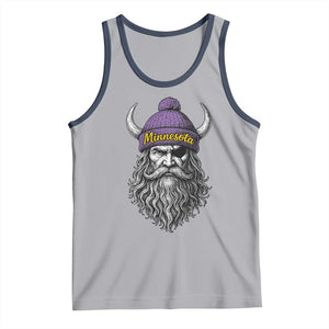 Vintage Minnesota Tank Top Retro Sports Fan TS10 Athletic Heather Navy Print Your Wear