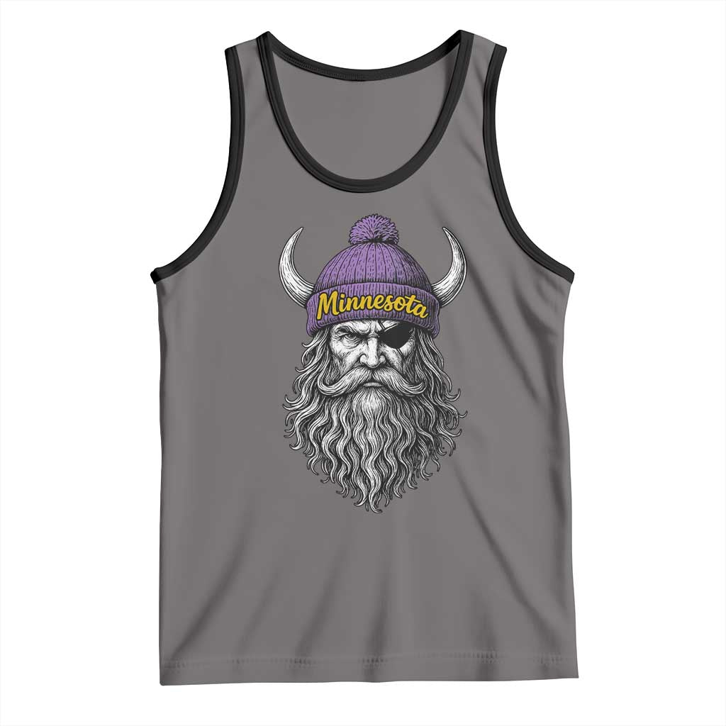 Vintage Minnesota Tank Top Retro Sports Fan TS10 Deep Heather Black Print Your Wear