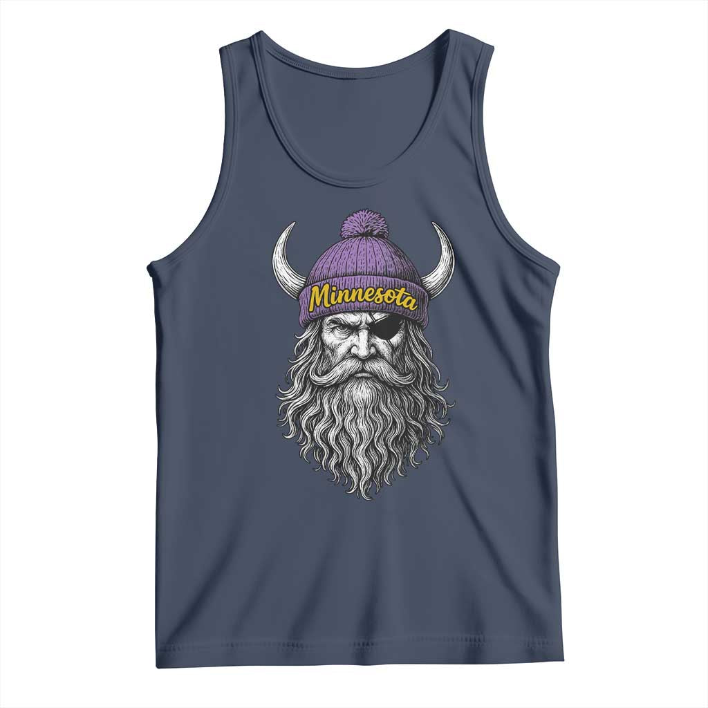 Vintage Minnesota Tank Top Retro Sports Fan TS10 Navy Print Your Wear