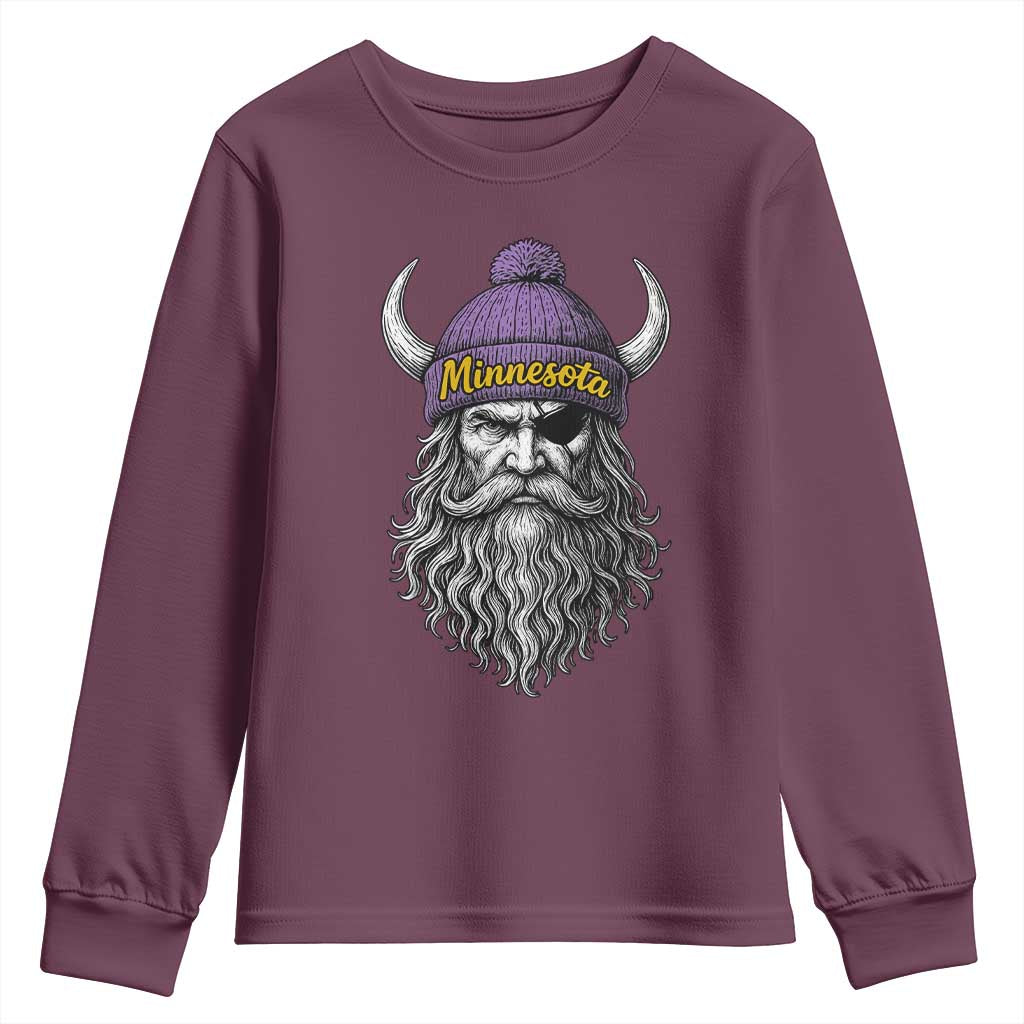 Vintage VF Youth Sweatshirt Retro Football Sports Fan MFV TS10 Maroon Print Your Wear