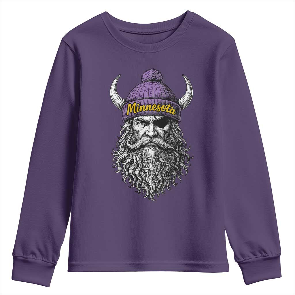 Vintage VF Youth Sweatshirt Retro Football Sports Fan MFV TS10 Purple Print Your Wear