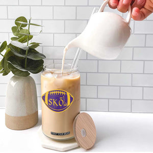 Skol Football Glass Can Retro Nordic Scandinavian Warrior Vikings Axe TS10 Print Your Wear