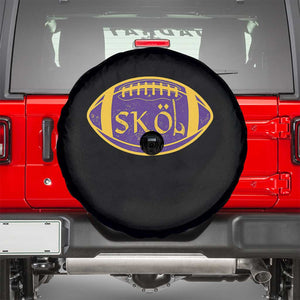 Skol Football Spare Tire Cover Retro Nordic Scandinavian Warrior Vikings Axe TS10 Black Print Your Wear