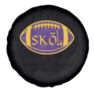 Skol Football Spare Tire Cover Retro Nordic Scandinavian Warrior Vikings Axe TS10 Print Your Wear