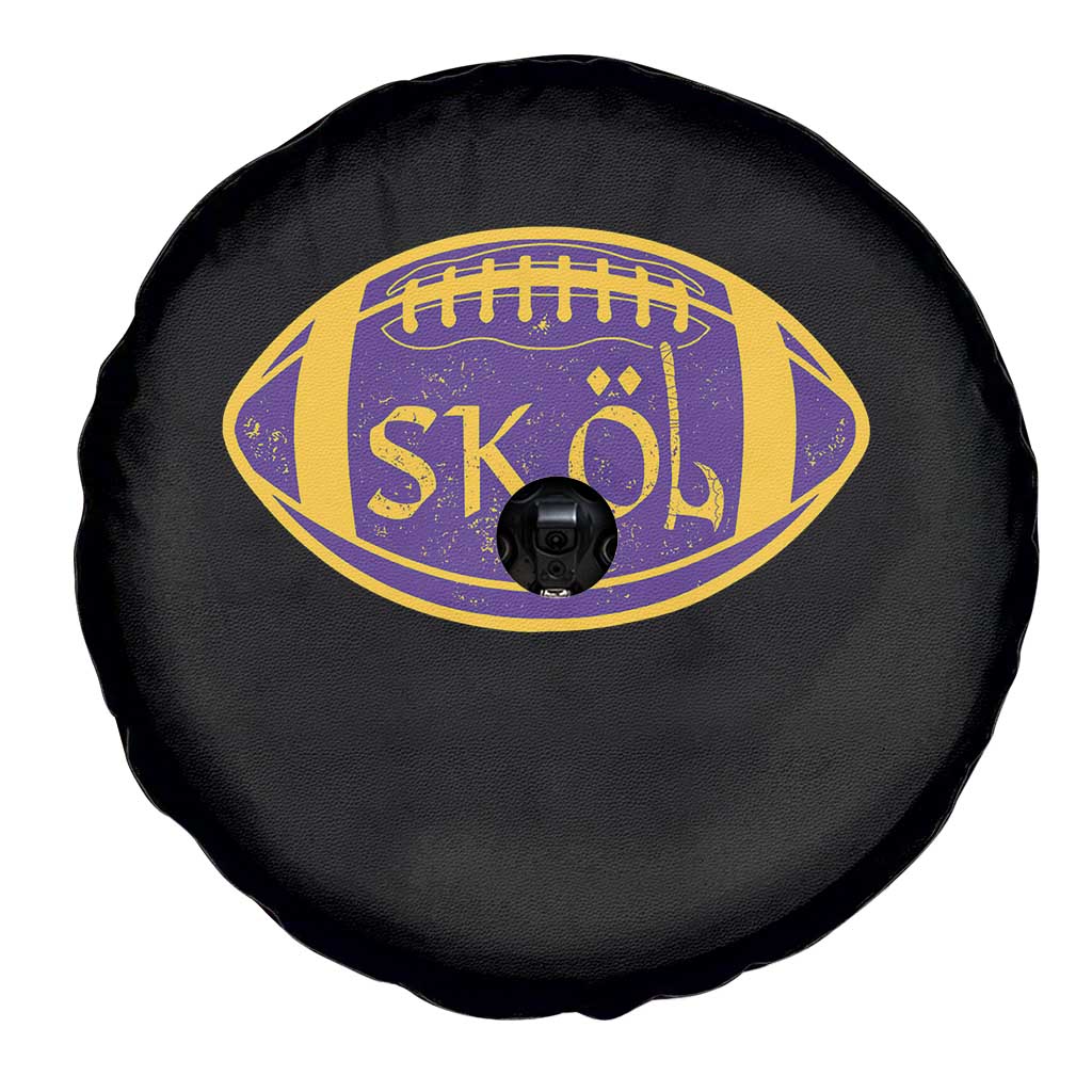 Skol Football Spare Tire Cover Retro Nordic Scandinavian Warrior Axe VF TS10 Print Your Wear