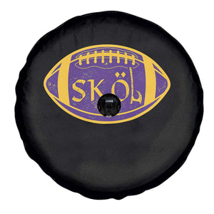 Skol Football Spare Tire Cover Retro Nordic Scandinavian Warrior Vikings Axe TS10 Print Your Wear