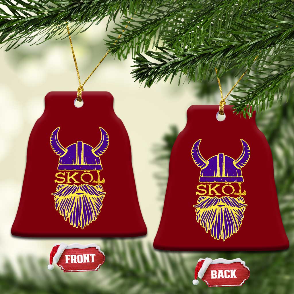 Skol Nordic Scandinavian Warrior Helmet Ceramic Ornament Retro Football Sports Fan MFV TS10 Print Your Wear