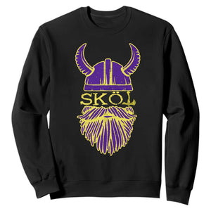Skol Nordic Scandinavian Warrior Viking Helmet Sweatshirt TS10 Black Print Your Wear
