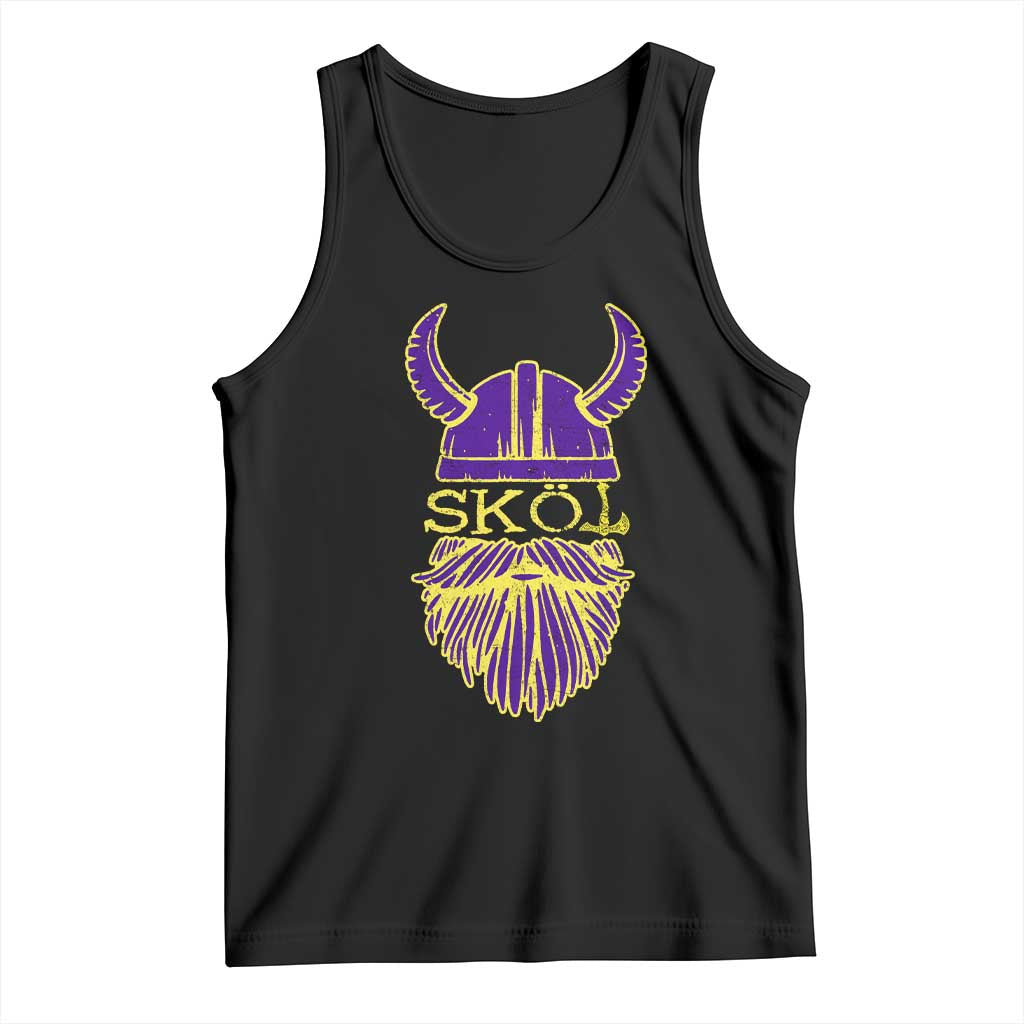 Skol Nordic Scandinavian Warrior Viking Helmet Tank Top TS10 Black Print Your Wear