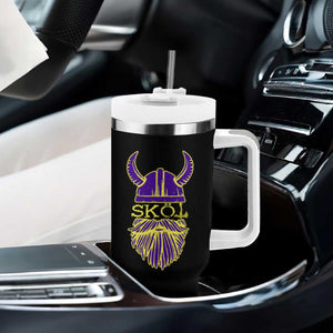Skol Nordic Scandinavian Warrior Helmet Tumbler With Handle Retro Football Sports Fan MFV TS10 Print Your Wear