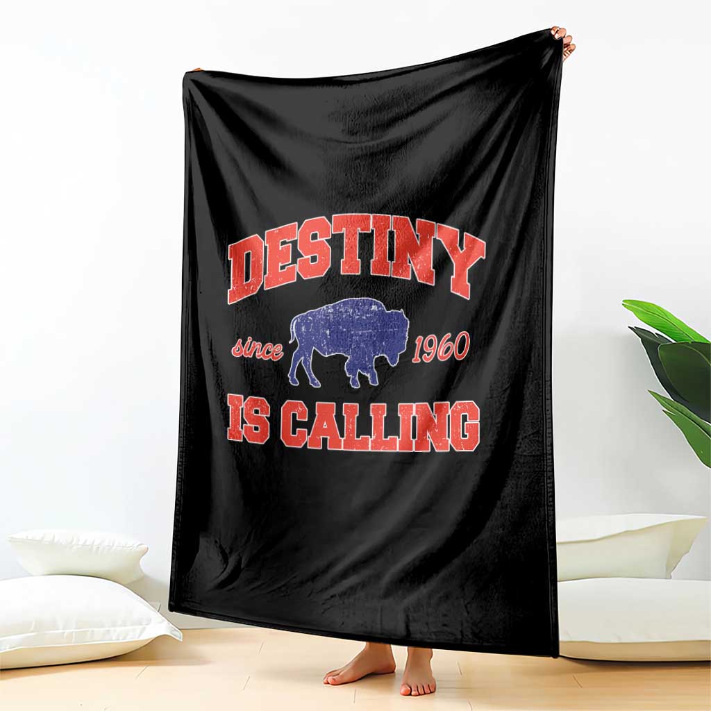 Buffalo Fan Throw Blanket Vintage Destiny is Calling Victory Monday TS10 Print Your Wear