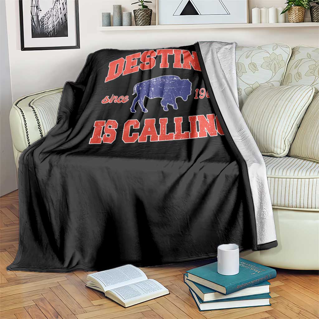 Buffalo Fan Throw Blanket Vintage Destiny is Calling Victory Monday TS10 Print Your Wear