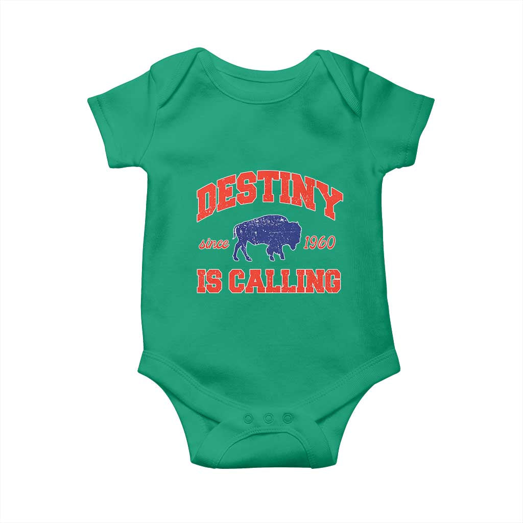 Buffalo Fan Baby Onesie Vintage Destiny is Calling Victory Monday TS10 Irish Green Print Your Wear