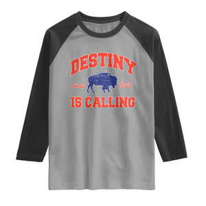 BFB Game Day Raglan Shirt Vintage Destiny is Calling Victory Monday TS10 Sport Gray Black Print Your Wear