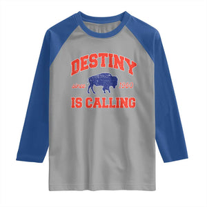 BFB Game Day Raglan Shirt Vintage Destiny is Calling Victory Monday TS10 Sport Gray Royal Print Your Wear