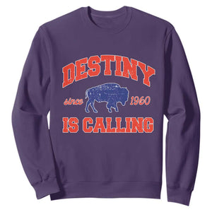 BFB Game Day Sweatshirt Vintage Destiny is Calling Victory Monday TS10 Purple Print Your Wear