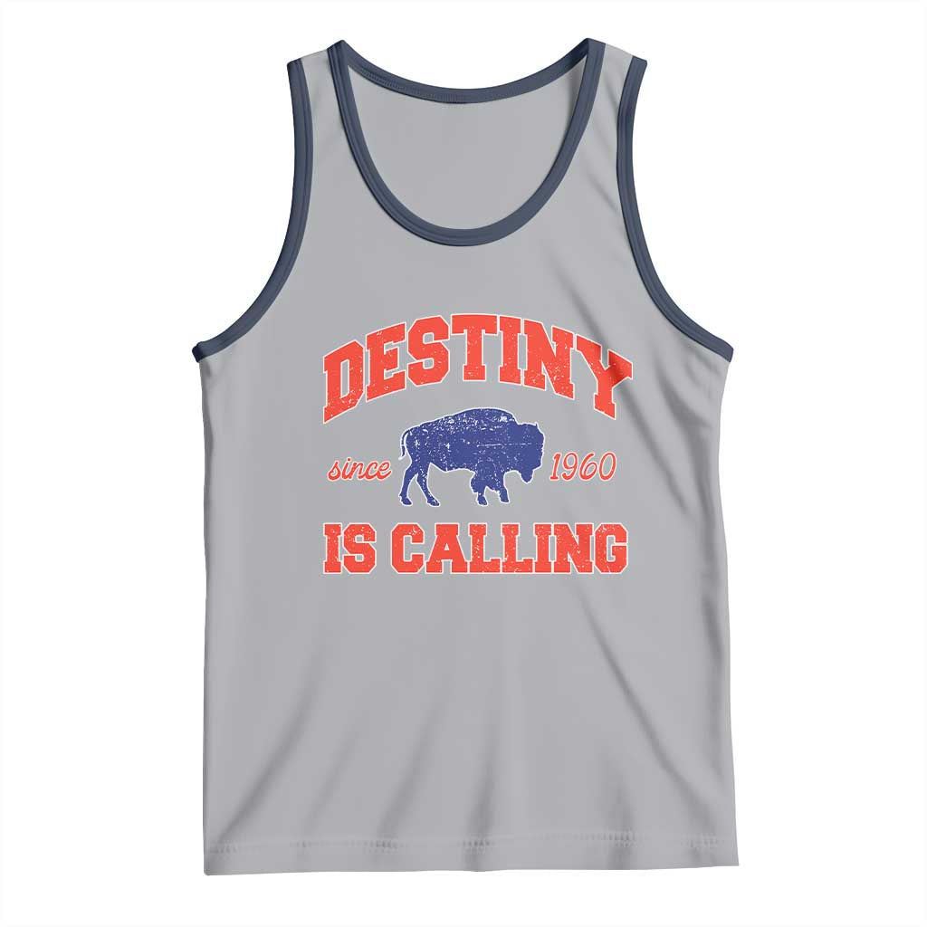 Buffalo Fan Tank Top Vintage Destiny is Calling Victory Monday TS10 Athletic Heather Navy Print Your Wear