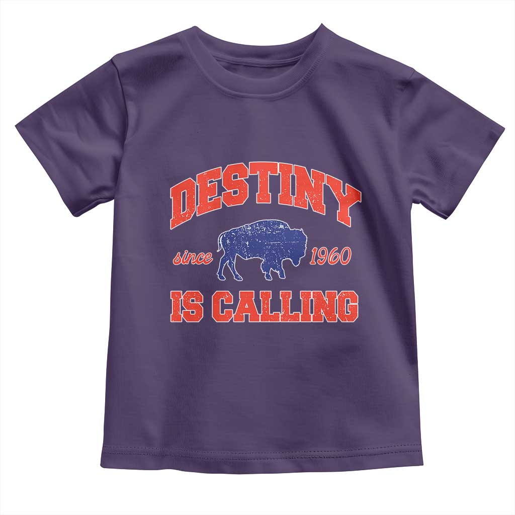 Buffalo Fan Toddler T Shirt Vintage Destiny is Calling Victory Monday TS10 Purple Print Your Wear