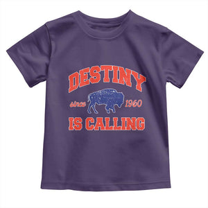 Buffalo Fan Toddler T Shirt Vintage Destiny is Calling Victory Monday TS10 Purple Print Your Wear