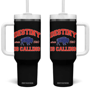 BFB Game Day Tumbler With Handle Vintage Destiny is Calling Victory Monday TS10 One Size: 40 oz Black Print Your Wear