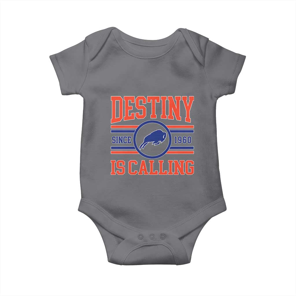 Buffalo Football Baby Onesie Funny Vintage 90s Bills Fan TS10 Charcoal Print Your Wear
