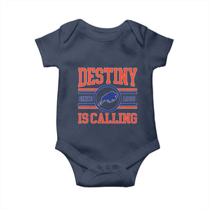 Buffalo Football Baby Onesie Funny Vintage 90s Bills Fan TS10 Navy Print Your Wear