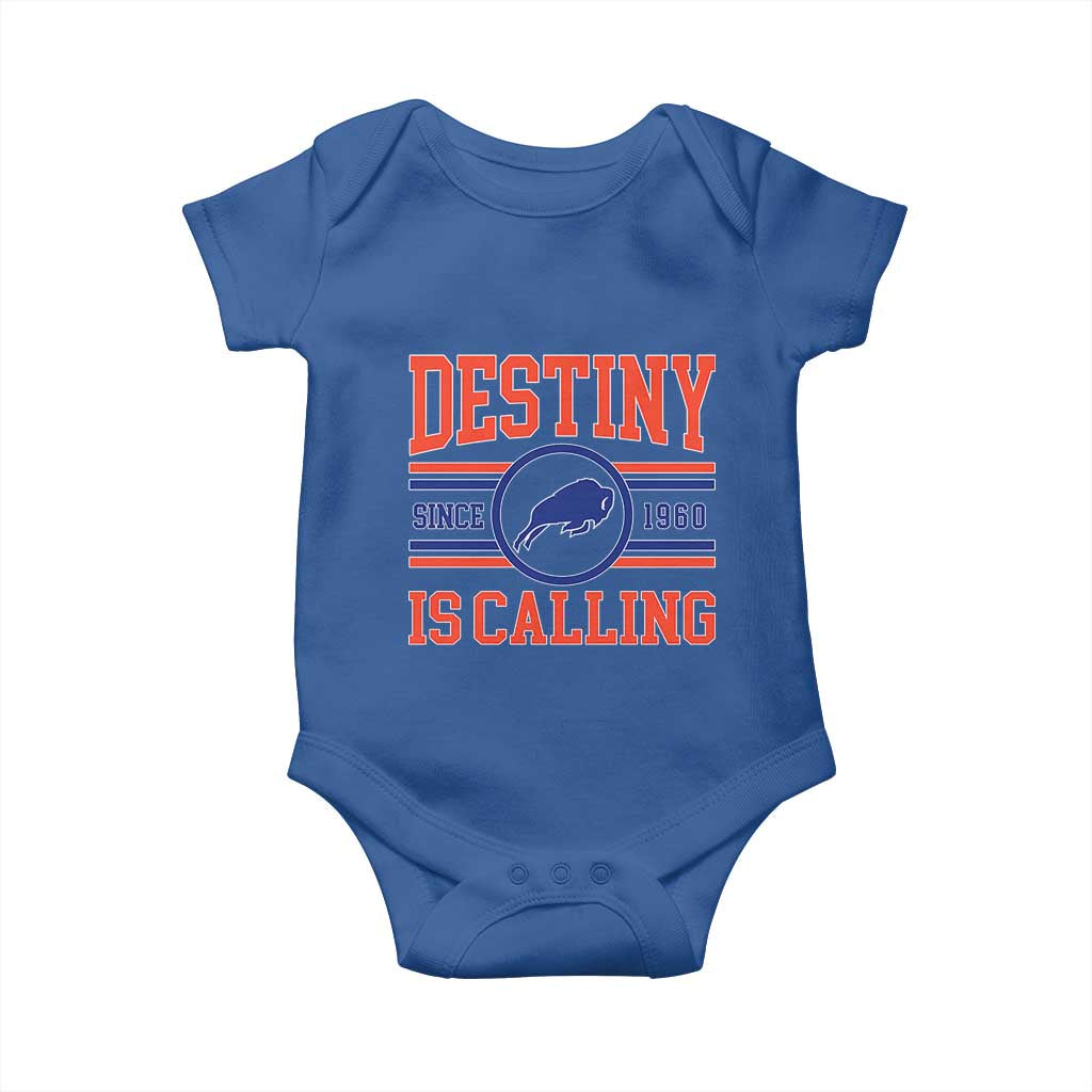 Buffalo Football Baby Onesie Funny Vintage 90s Bills Fan TS10 Royal Blue Print Your Wear