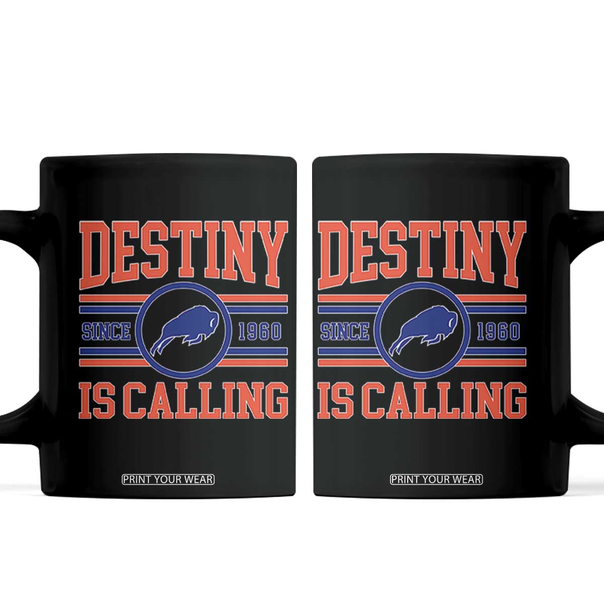 Buffalo Football Coffee Mug Funny Vintage 90s Bills Fan TS10 Black Print Your Wear