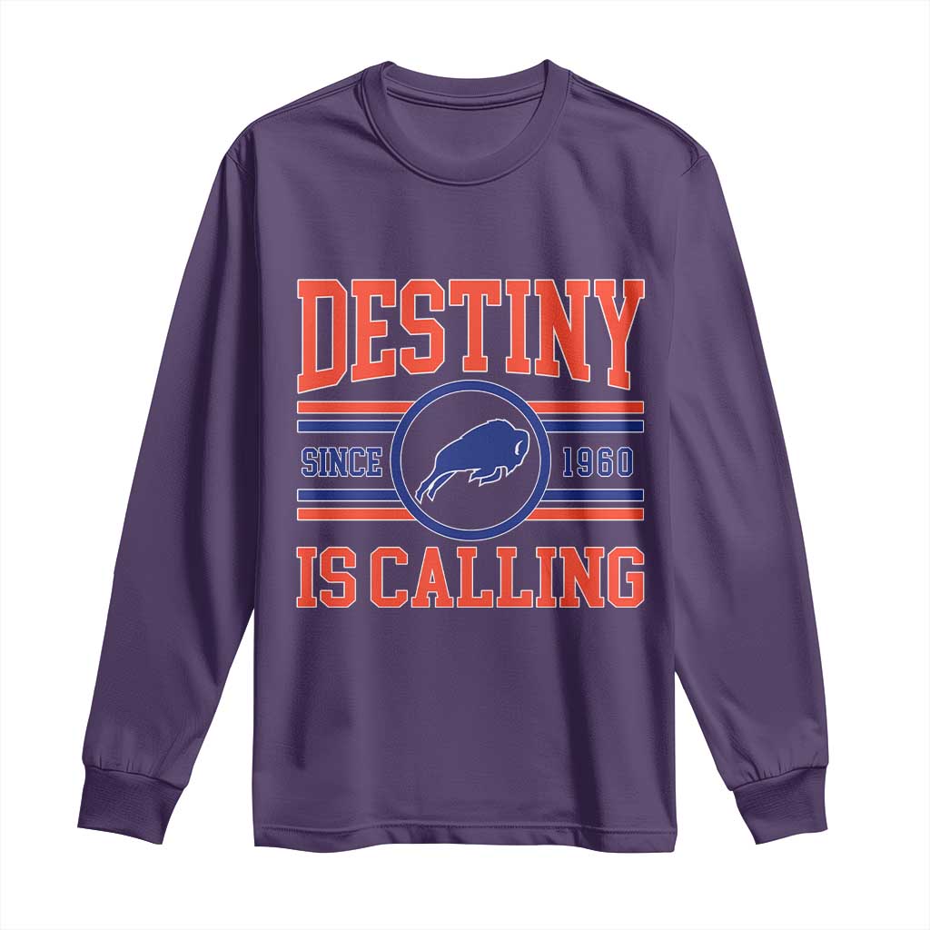 Buffalo Football Long Sleeve Shirt Funny Vintage 90s Bills Fan TS10 Purple Print Your Wear