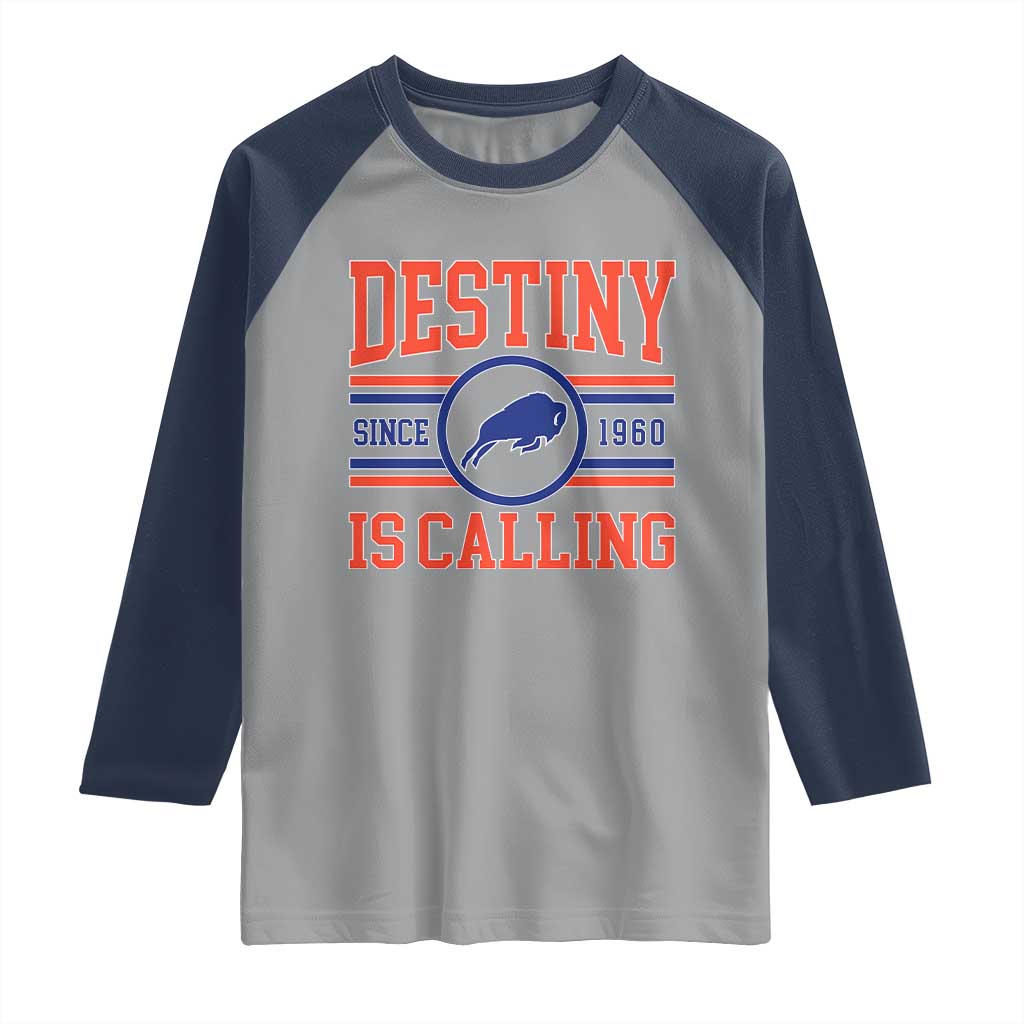 BFB Football Raglan Shirt Funny Vintage 90s TS10 Sport Gray Navy Print Your Wear