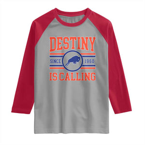 Buffalo Football Raglan Shirt Funny Vintage 90s Bills Fan TS10 Sport Gray Red Print Your Wear