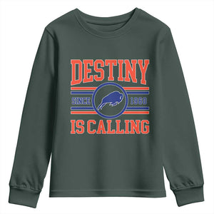 BFB Football Youth Sweatshirt Funny Vintage 90s TS10 Dark Forest Green Print Your Wear