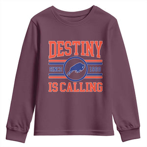 BFB Football Youth Sweatshirt Funny Vintage 90s TS10 Maroon Print Your Wear