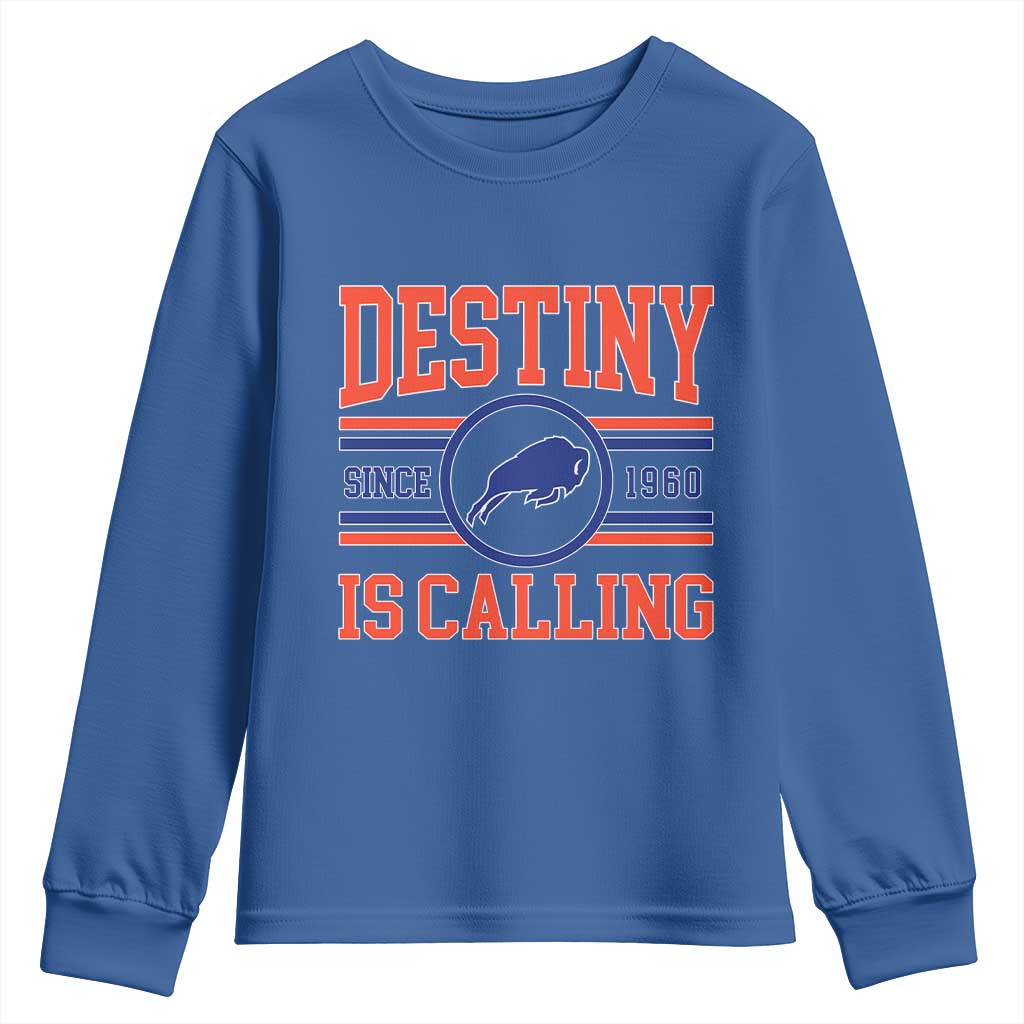 BFB Football Youth Sweatshirt Funny Vintage 90s TS10 Royal Blue Print Your Wear