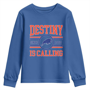 BFB Football Youth Sweatshirt Funny Vintage 90s TS10 Royal Blue Print Your Wear