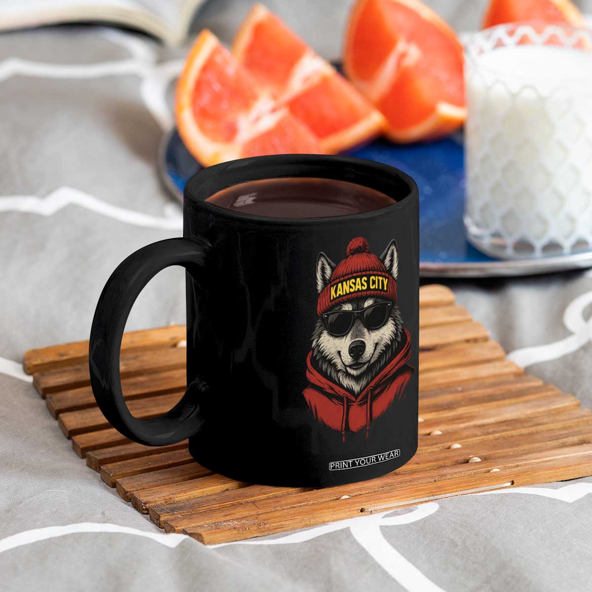 KC Game Day Coffee Mug Vintage Retro Football Mascot TS10 Print Your Wear