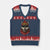 Kansas City V-Neck Knit Sweater Vest Vintage Retro Wolf Mascot TS10 Navy Red Print Your Wear