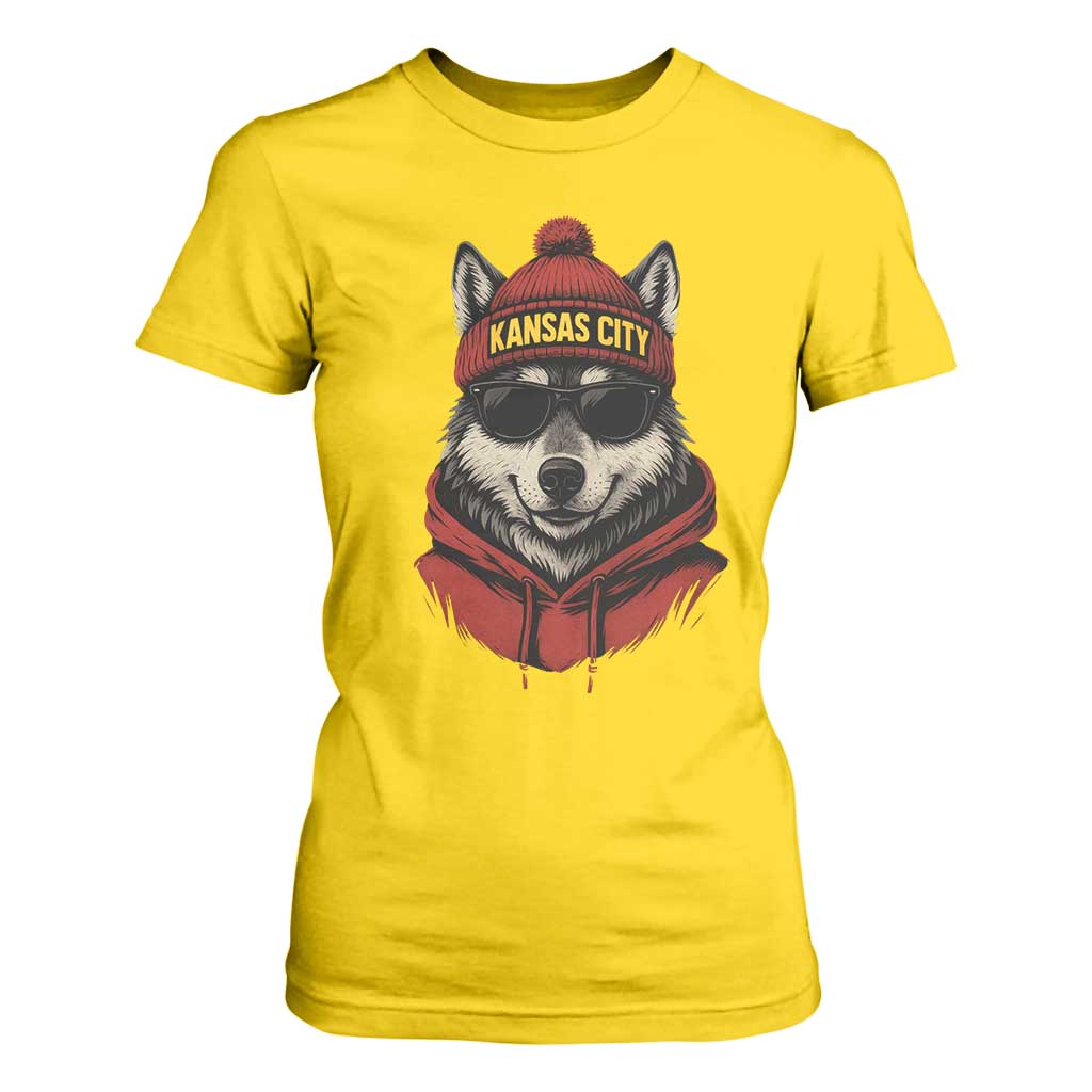 Kansas City T Shirt For Women Vintage Retro Wolf Mascot TS10 Daisy Print Your Wear