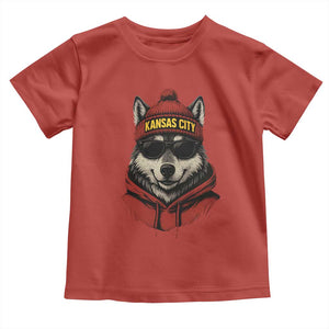 Kansas City Toddler T Shirt Vintage Retro Wolf Mascot TS10 Red Print Your Wear