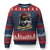 Kansas City Ugly Christmas Sweater Retro Vintage Watercolors Sport Wolf Mascot TS10 Navy Red Print Your Wear