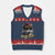 Kansas City V-Neck Knit Sweater Vest Retro Vintage Watercolors Sport Wolf Mascot TS10 Navy Red Print Your Wear