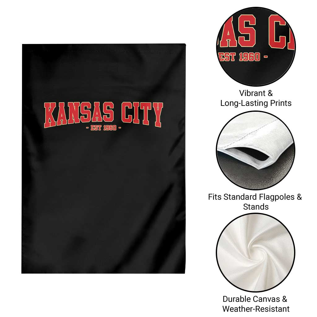 KC Game Day Garden Flag Retro Style 90s Vintage Unisex Varisty Football TS10 Print Your Wear