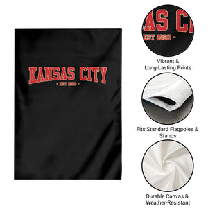 KC Game Day Garden Flag Retro Style 90s Vintage Unisex Varisty Football TS10 Print Your Wear
